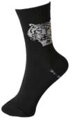 juniorsock svart med tiger 34/36