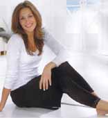 leggings med spets l/xl