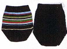fotsock vit och svart