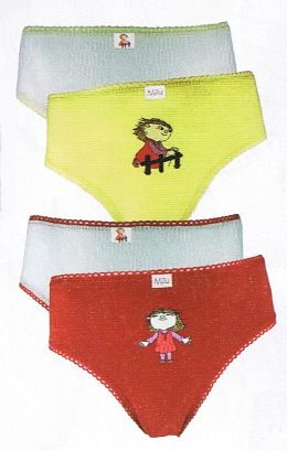 flicktrosor med Milla 2-pack gula 122/128